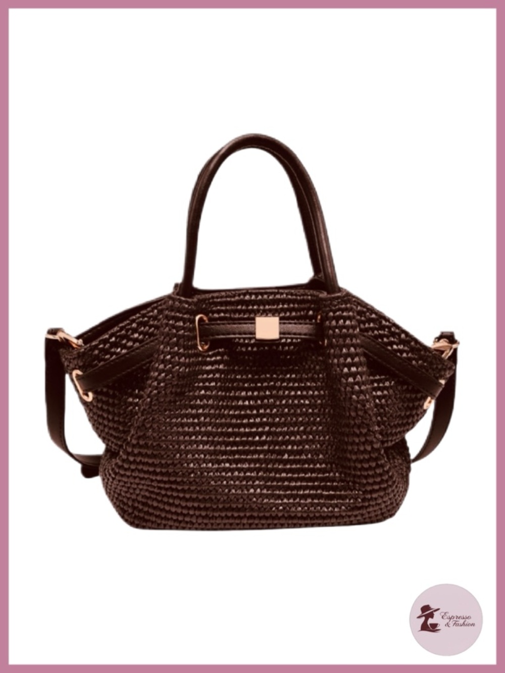 NWT Selena Straw Mini Crossbody Bag